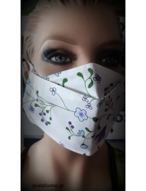 Μάσκα προστασίας White Flowers