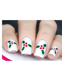 Nail Stencils -Christmas Holly