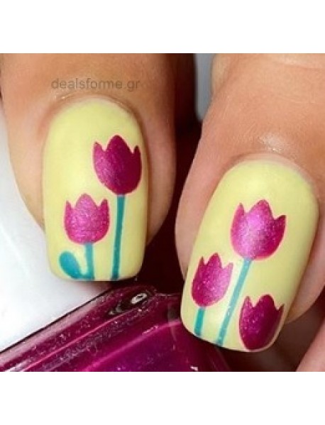 Nail Stencils - Tulips