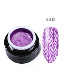 Stamping Gel Glitter Purple 5ml