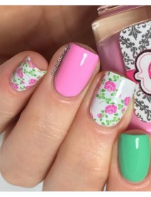 Water Decals nail tranfers-Roses