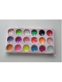 Ακρυλική σκόνη για διακόσμηση νυχιών (Σετ 18 χρωμάτων)-2gr