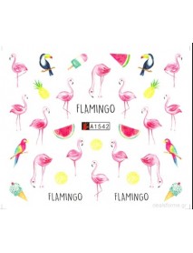 Water stickers Flamingo Love-#12