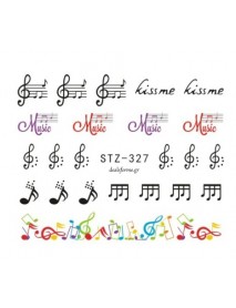 Water Stickers-Music Lines (2)