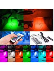 Kit LED Εσωτερικού φωτισμού αυτοκινήτου με τηλεχειριστήριο