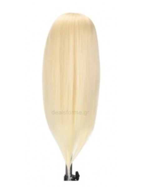 Εκπαιδευτική Κούκλα 60% Φυσική τρίχα (Blonde)-65cm