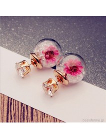 Σκουλαρίκια με λουλούδια