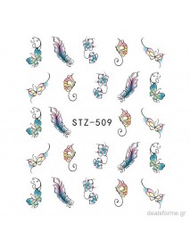 Water stickers - Butterflies and flowers